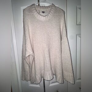 aerie oversized cream sweater